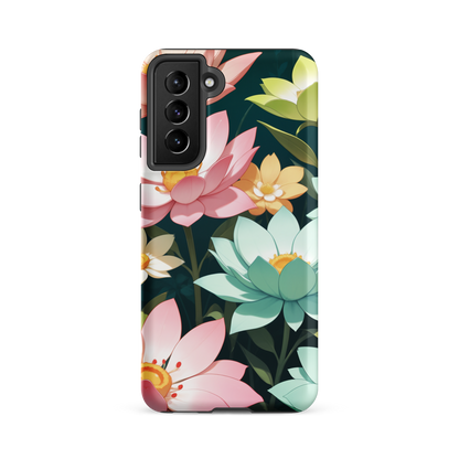 Coque Samsung® Jardin Fleuri - Samsung Galaxy S21 FE - Double Couche Rigide - SoulCase