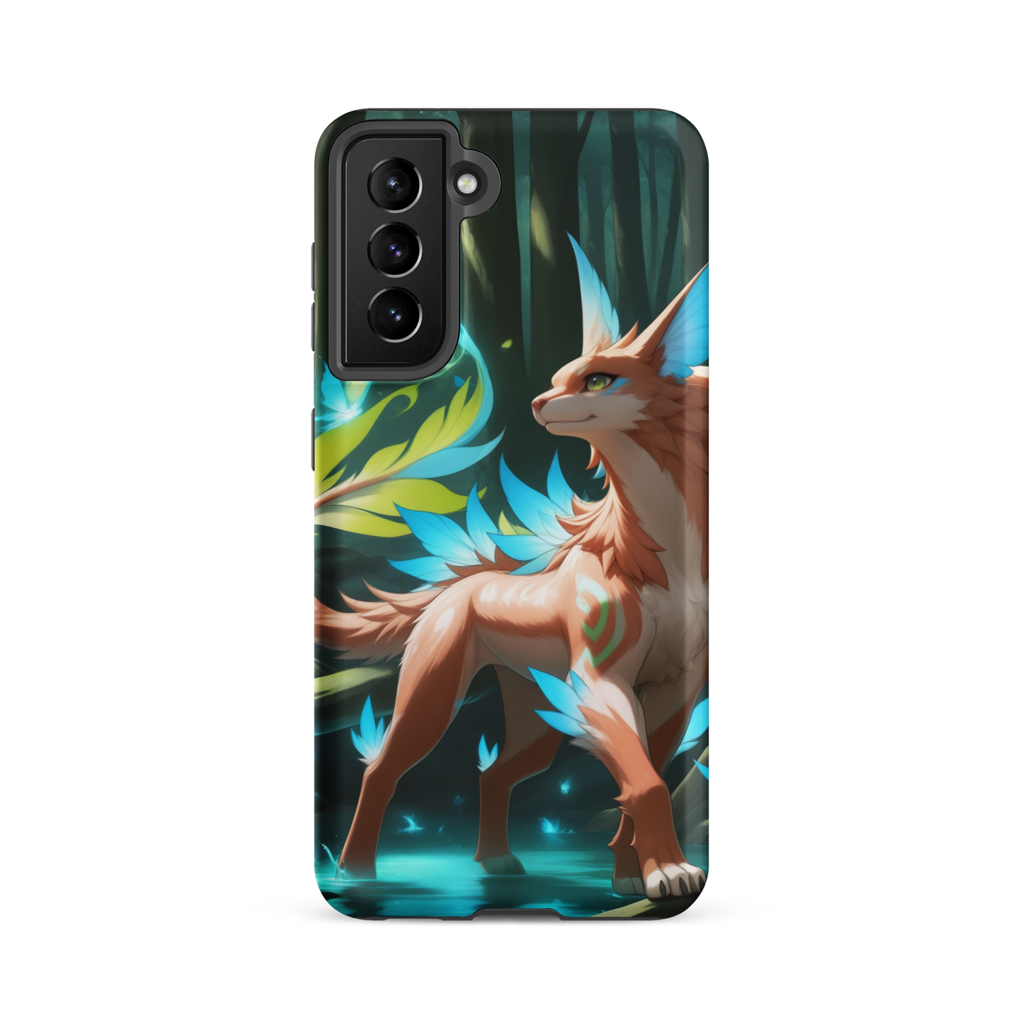 Coque Samsung® Félin de la forêt - Samsung Galaxy S21 FE - Double Couche Rigide - SoulCase