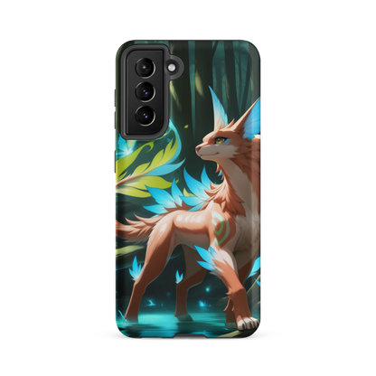 Coque Samsung® Félin de la forêt - Samsung Galaxy S21 FE - Double Couche Rigide - SoulCase