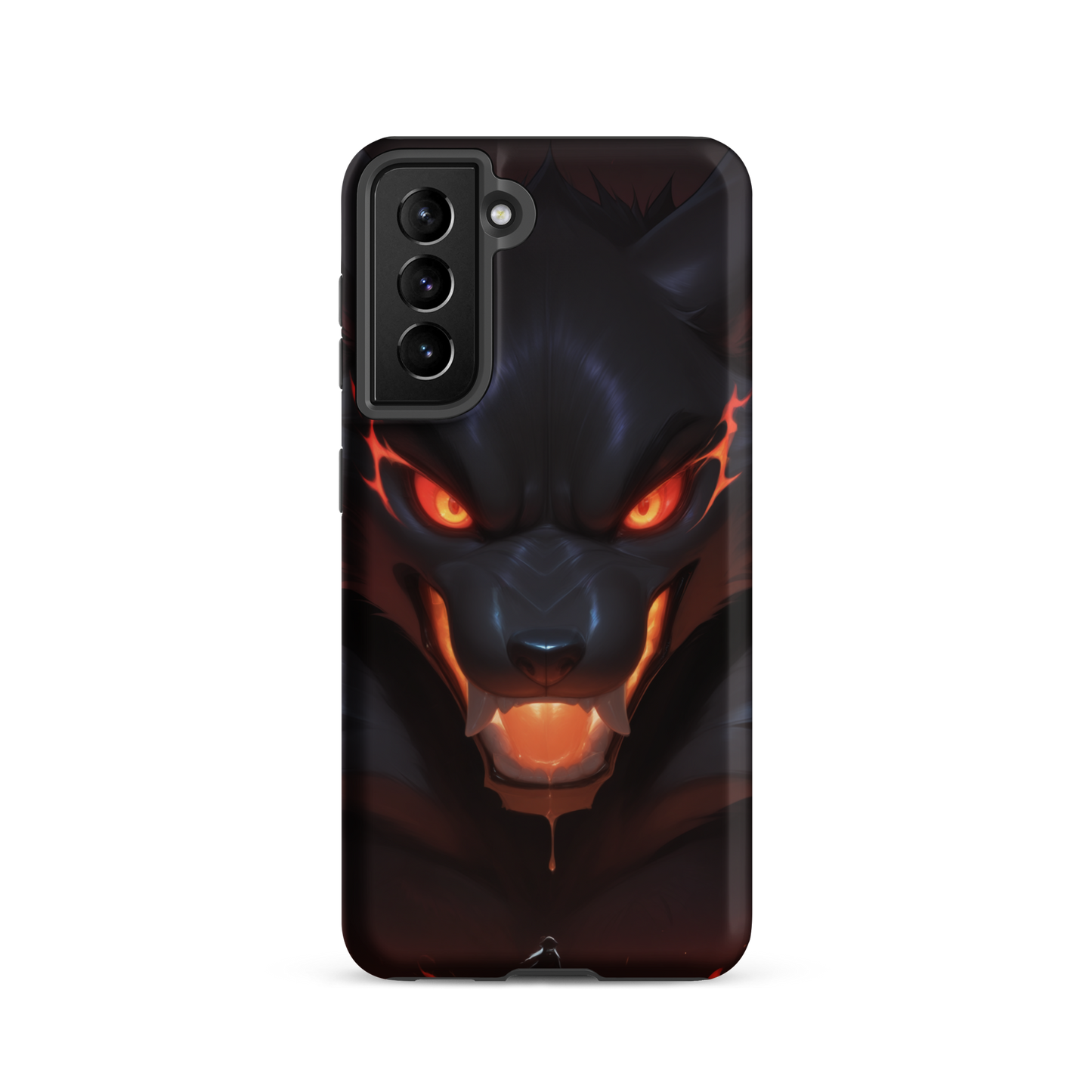 Coque Samsung® cerbère de feu - Samsung Galaxy S21 - Double Couche Rigide - SoulCase