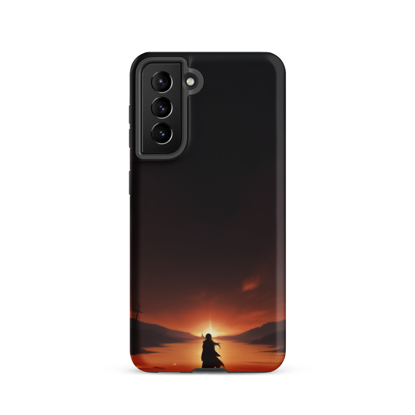Coque Samsung® couché de soleil sur les enfers - Samsung Galaxy S21 - Double Couche Rigide - SoulCase