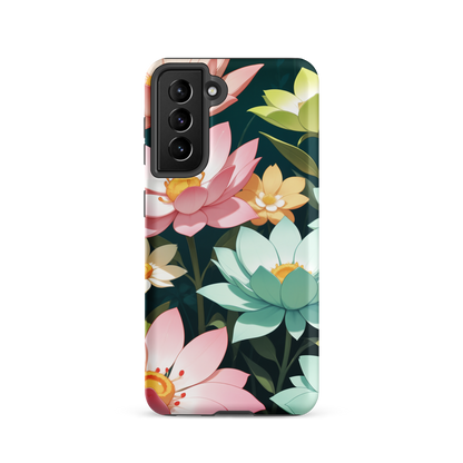 Coque Samsung® Jardin Fleuri - Samsung Galaxy S21 - Double Couche Rigide - SoulCase