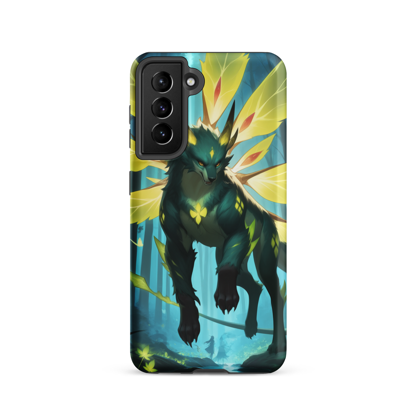 Coque Samsung® Jaguar Papillonnant - Samsung Galaxy S21 - Double Couche Rigide - SoulCase
