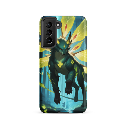 Coque Samsung® Jaguar Papillonnant - Samsung Galaxy S21 - Double Couche Rigide - SoulCase