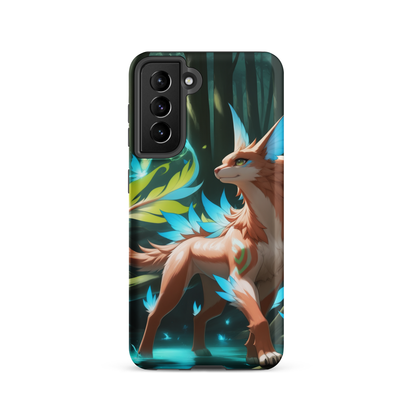 Coque Samsung® Félin de la forêt - Samsung Galaxy S21 - Double Couche Rigide - SoulCase