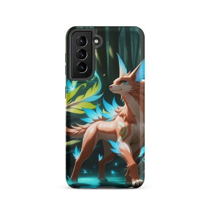 Coque Samsung® Félin de la forêt - Samsung Galaxy S21 - Double Couche Rigide - SoulCase
