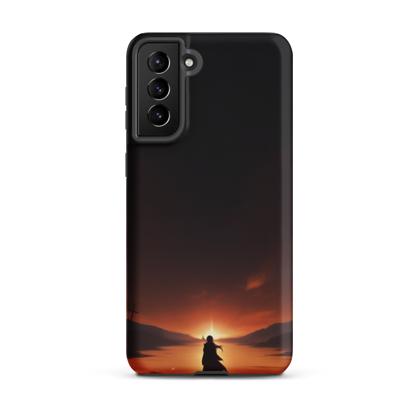 Coque Samsung® couché de soleil sur les enfers - Samsung Galaxy S21 Plus - Double Couche Rigide - SoulCase