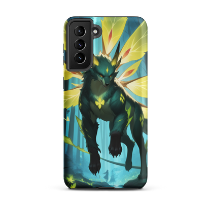Coque Samsung® Jaguar Papillonnant - Samsung Galaxy S21 Plus - Double Couche Rigide - SoulCase