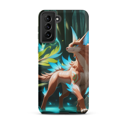 Coque Samsung® Félin de la forêt - Samsung Galaxy S21 Plus - Double Couche Rigide - SoulCase
