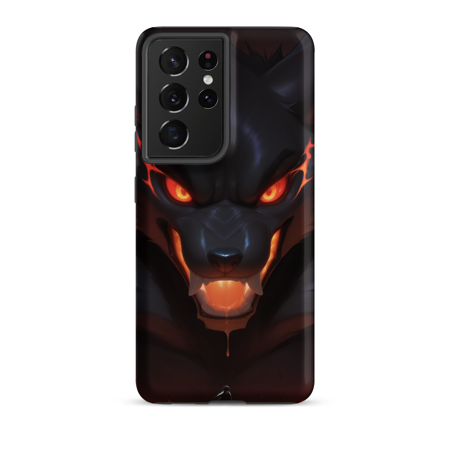 Coque Samsung® cerbère de feu - Samsung Galaxy S21 Ultra - Double Couche Rigide - SoulCase