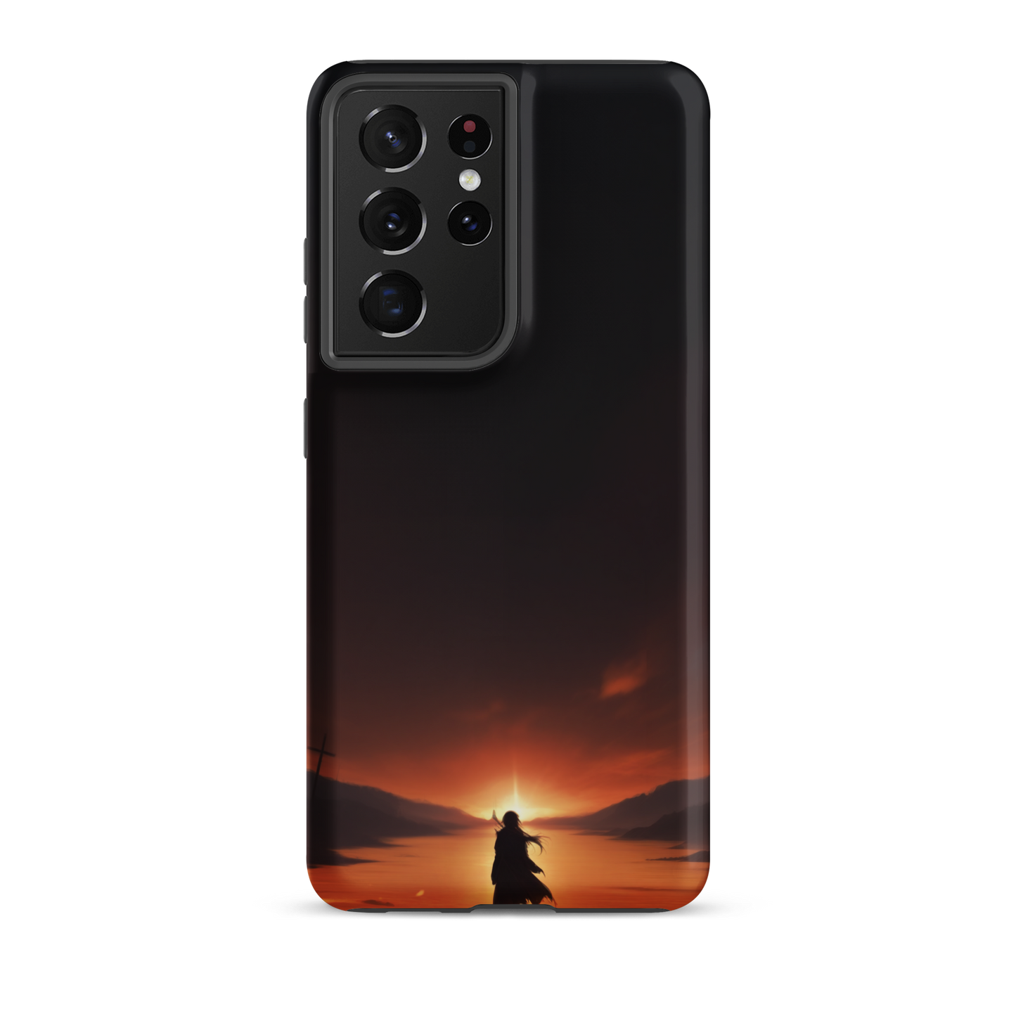 Coque Samsung® couché de soleil sur les enfers - Samsung Galaxy S21 Ultra - Double Couche Rigide - SoulCase