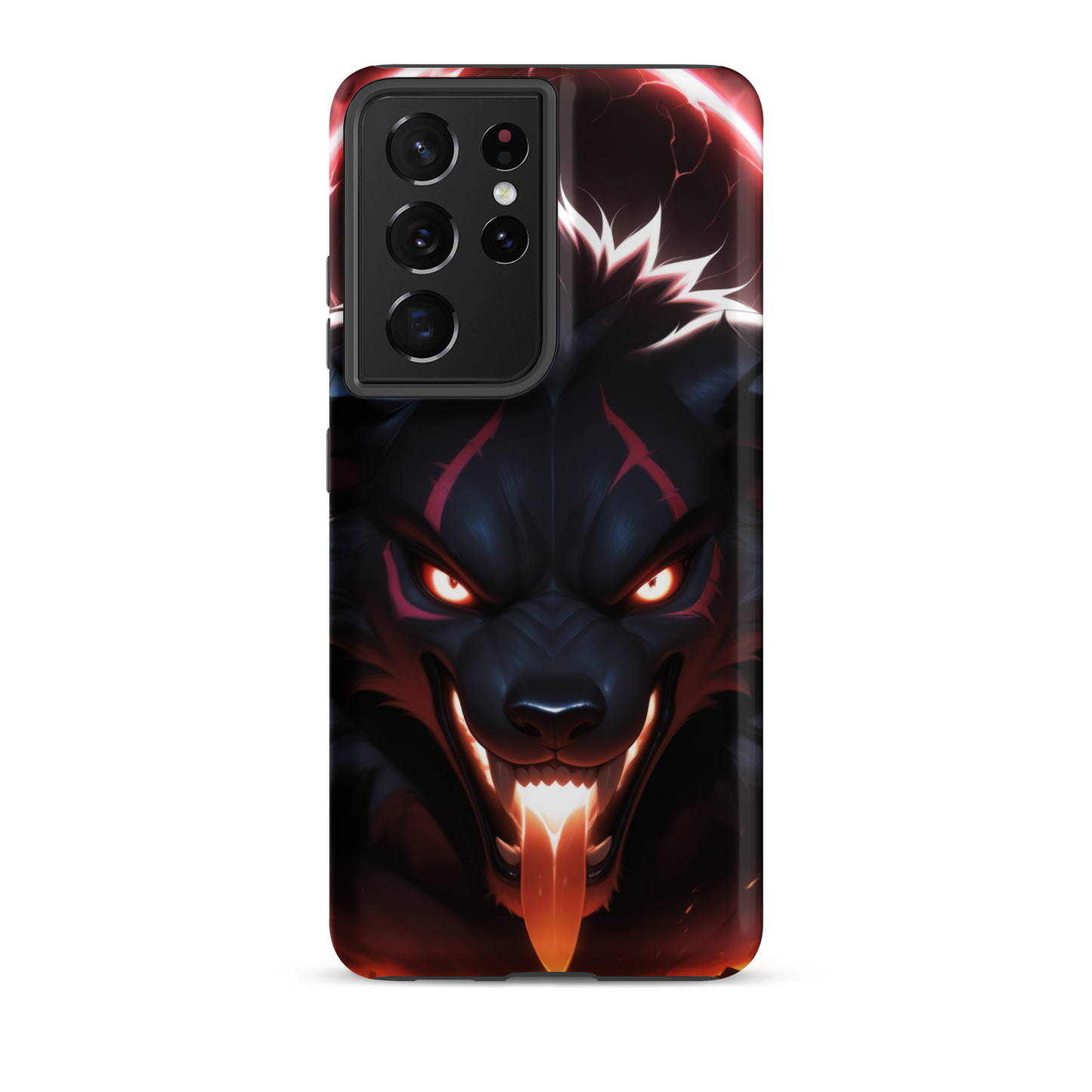 Coque Samsung® cerbère enragé - Samsung Galaxy S21 Ultra - Double Couche Rigide - SoulCase