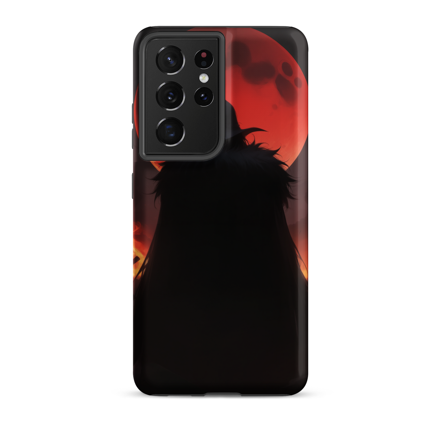 Coque Samsung® ombre de la lune rouge - Samsung Galaxy S21 Ultra - Double Couche Rigide - SoulCase