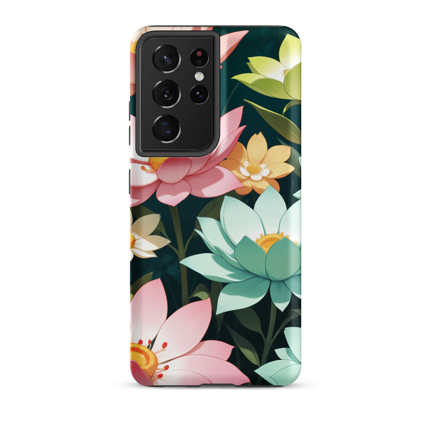Coque Samsung® Jardin Fleuri - Samsung Galaxy S21 Ultra - Double Couche Rigide - SoulCase