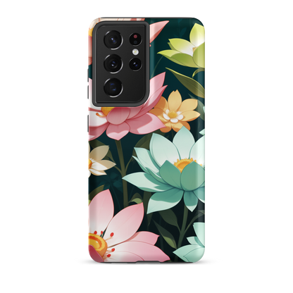 Coque Samsung® Jardin Fleuri - Samsung Galaxy S21 Ultra - Double Couche Rigide - SoulCase