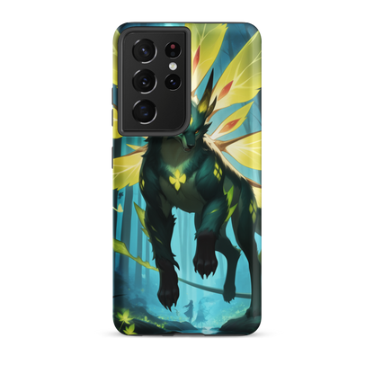 Coque Samsung® Jaguar Papillonnant - Samsung Galaxy S21 Ultra - Double Couche Rigide - SoulCase