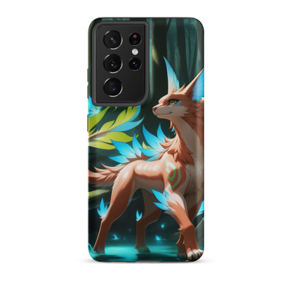 Coque Samsung® Félin de la forêt - Samsung Galaxy S21 Ultra - Double Couche Rigide - SoulCase