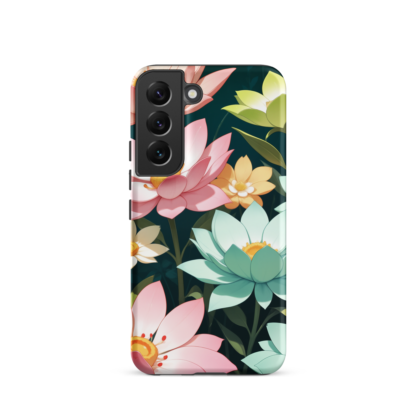 Coque Samsung® Jardin Fleuri - Samsung Galaxy S22 - Double Couche Rigide - SoulCase