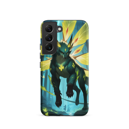 Coque Samsung® Jaguar Papillonnant - Samsung Galaxy S22 - Double Couche Rigide - SoulCase