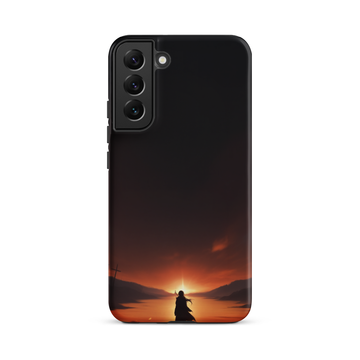 Coque Samsung® couché de soleil sur les enfers - Samsung Galaxy S22 Plus - Double Couche Rigide - SoulCase