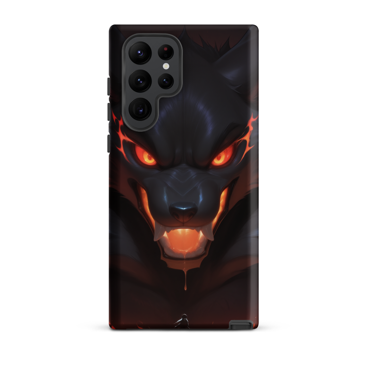 Coque Samsung® cerbère de feu - Samsung Galaxy S22 Ultra - Double Couche Rigide - SoulCase