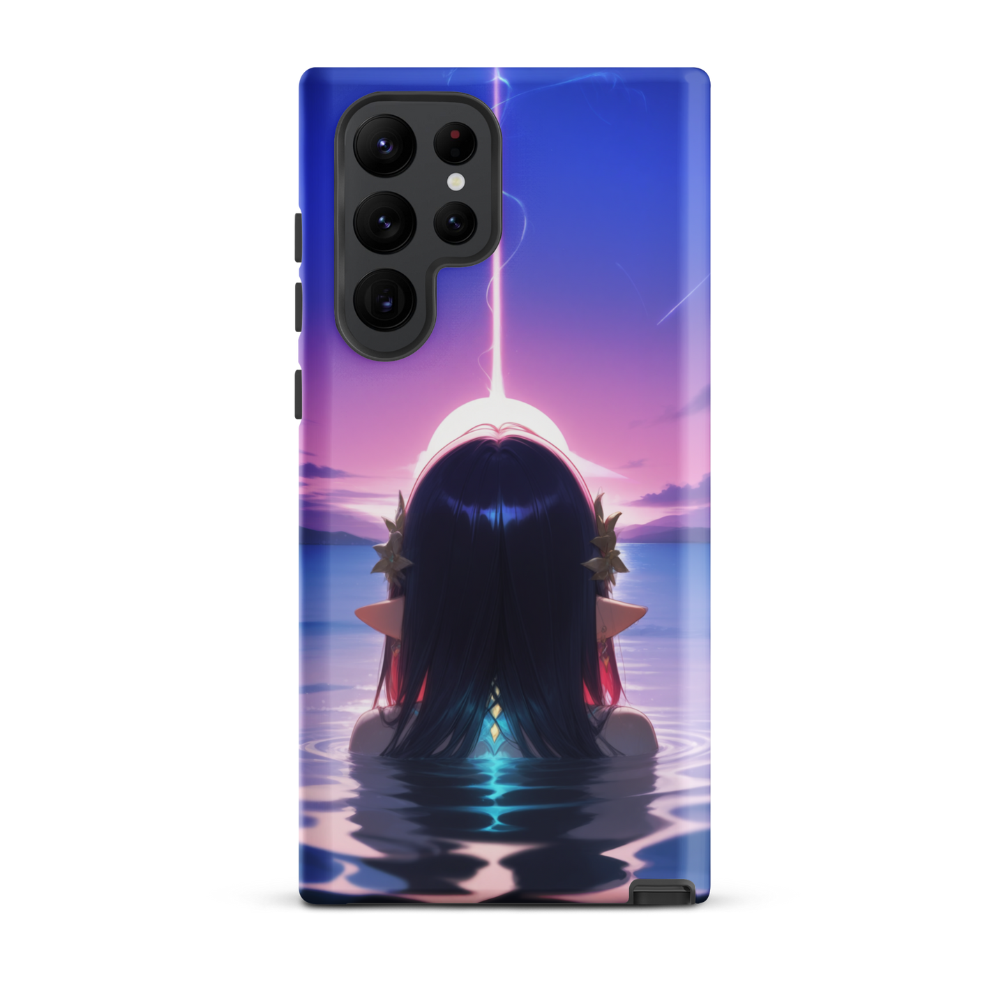 Coque Samsung® femme aquatique - Samsung Galaxy S22 Ultra - Double Couche Rigide - SoulCase