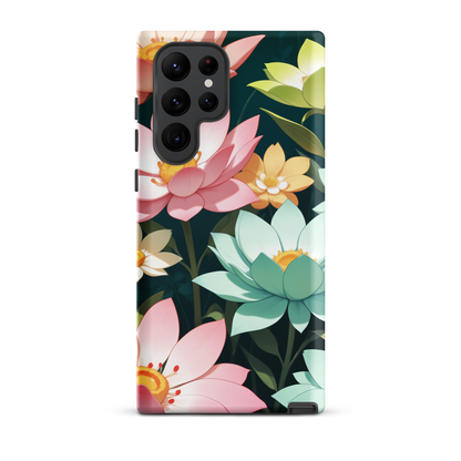 Coque Samsung® Jardin Fleuri - Samsung Galaxy S22 Ultra - Double Couche Rigide - SoulCase