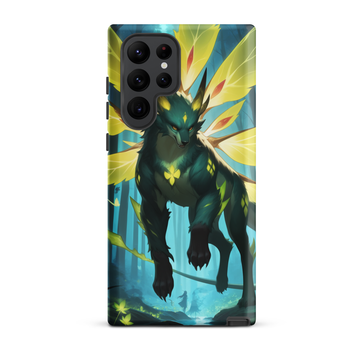 Coque Samsung® Jaguar Papillonnant - Samsung Galaxy S22 Ultra - Double Couche Rigide - SoulCase