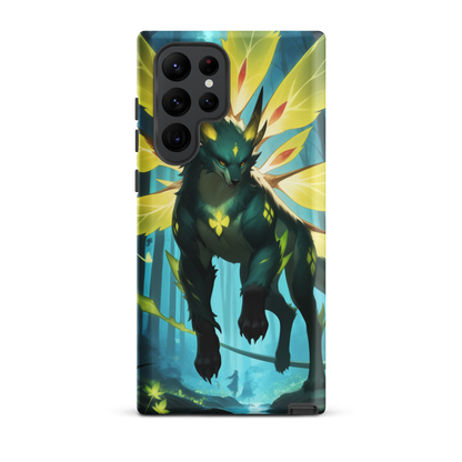 Coque Samsung® Jaguar Papillonnant - Samsung Galaxy S22 Ultra - Double Couche Rigide - SoulCase