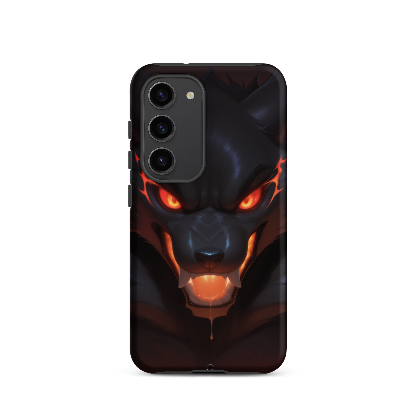 Coque Samsung® cerbère de feu - Samsung Galaxy S23 - Double Couche Rigide - SoulCase