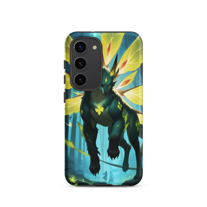 Coque Samsung® Jaguar Papillonnant - Samsung Galaxy S23 - Double Couche Rigide - SoulCase