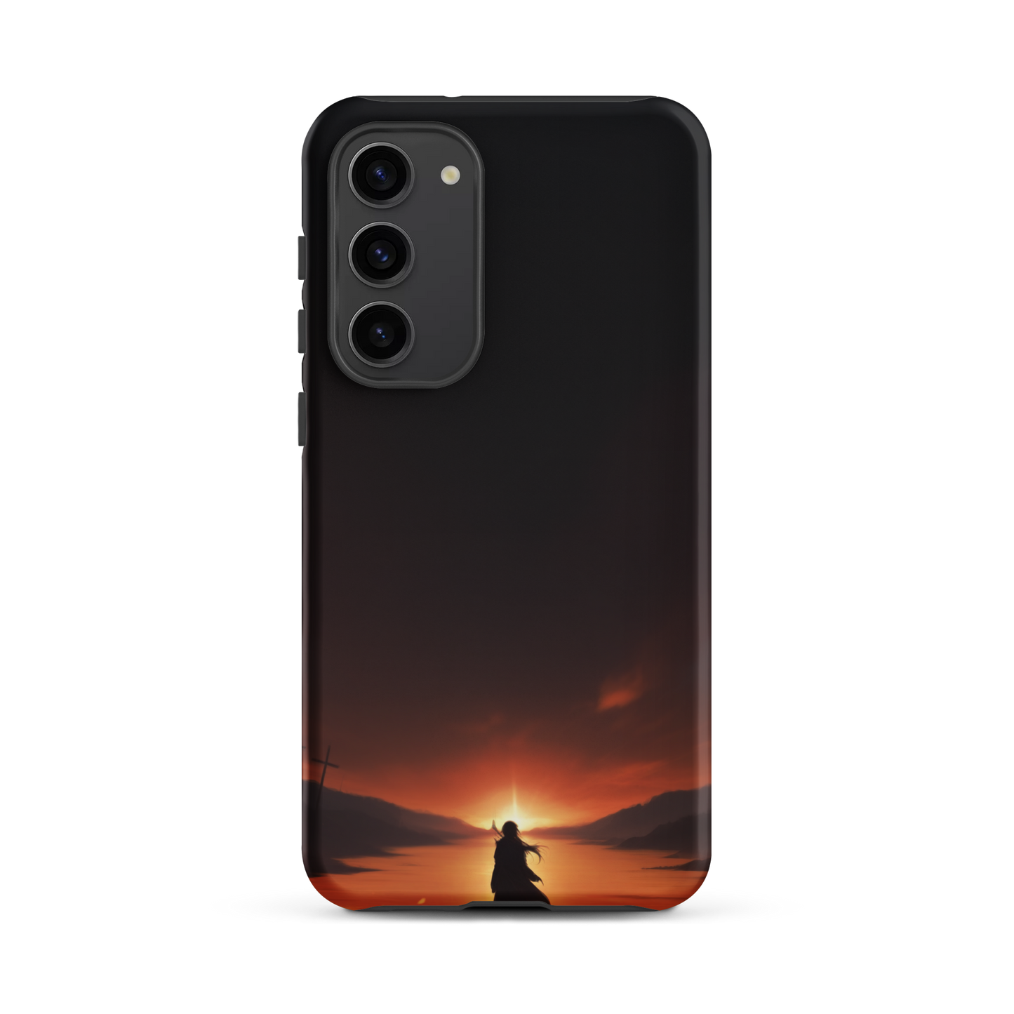 Coque Samsung® couché de soleil sur les enfers - Samsung Galaxy S23 Plus - Double Couche Rigide - SoulCase