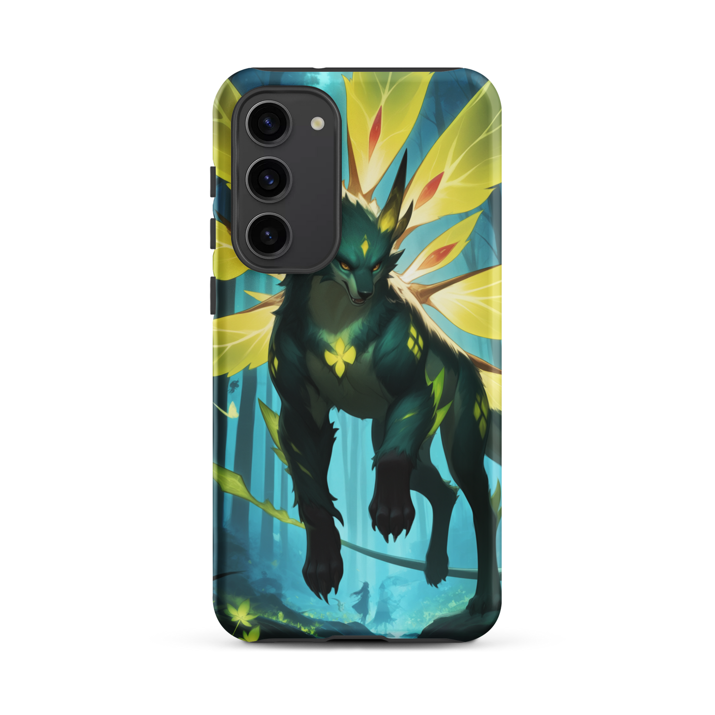 Coque Samsung® Jaguar Papillonnant - Samsung Galaxy S23 Plus - Double Couche Rigide - SoulCase