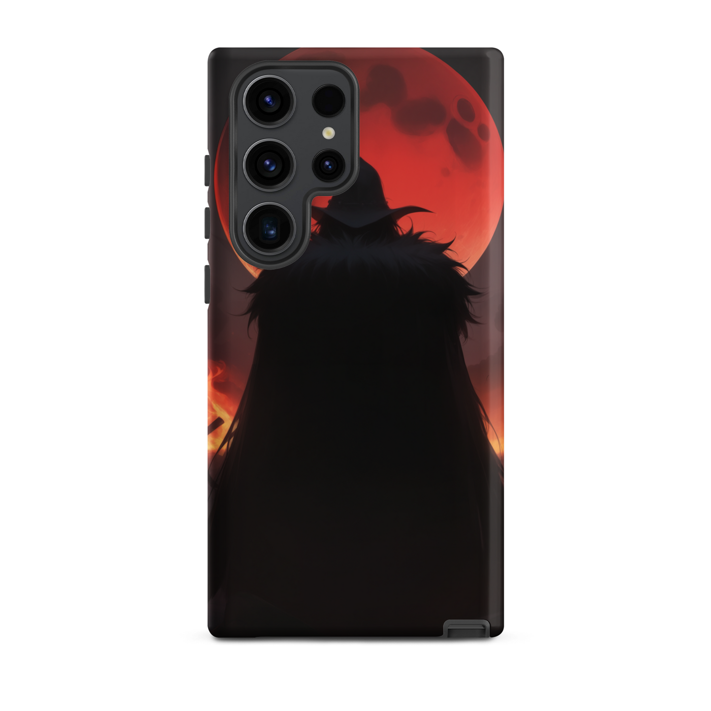 Coque Samsung® ombre de la lune rouge - Samsung Galaxy S23 Ultra - Double Couche Rigide - SoulCase