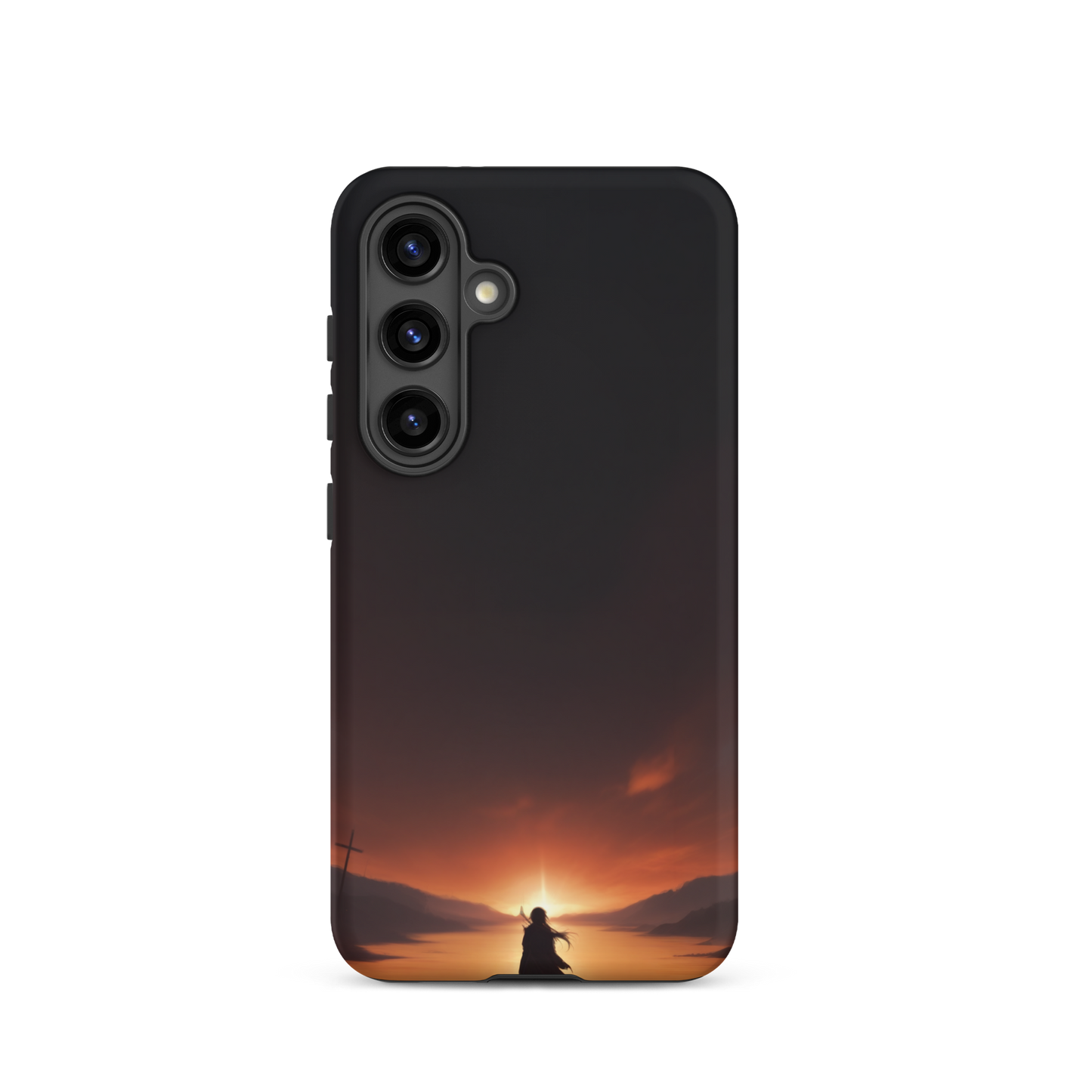 Coque Samsung® couché de soleil sur les enfers - Samsung Galaxy S24 - Double Couche Rigide - SoulCase