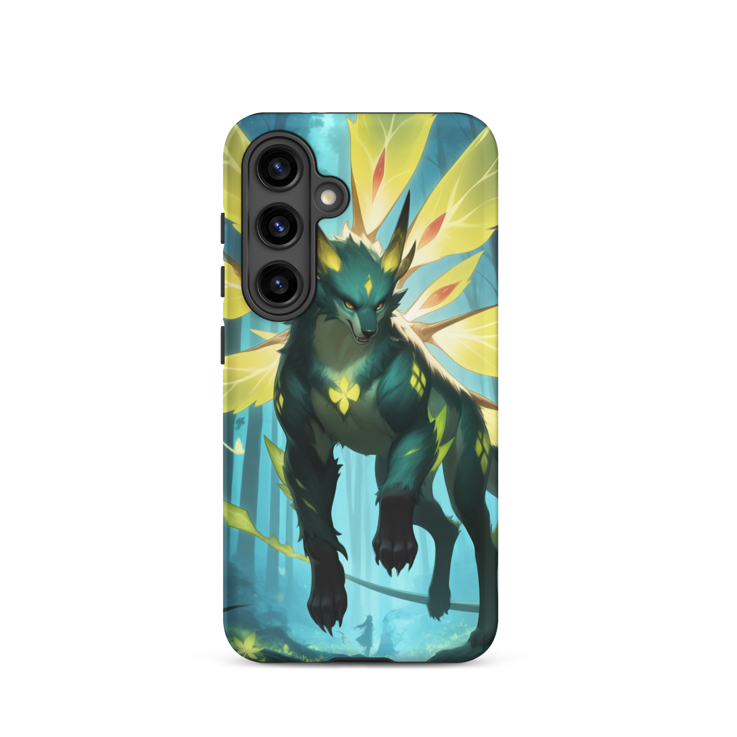Coque Samsung® Jaguar Papillonnant - Samsung Galaxy S24 - Double Couche Rigide - SoulCase