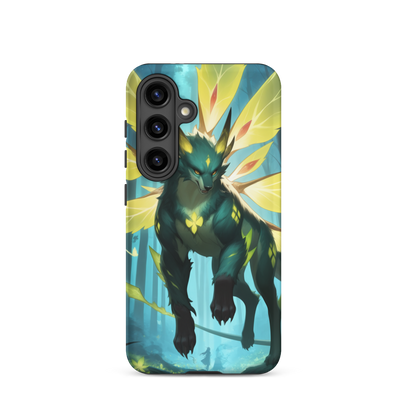 Coque Samsung® Jaguar Papillonnant - Samsung Galaxy S24 - Double Couche Rigide - SoulCase