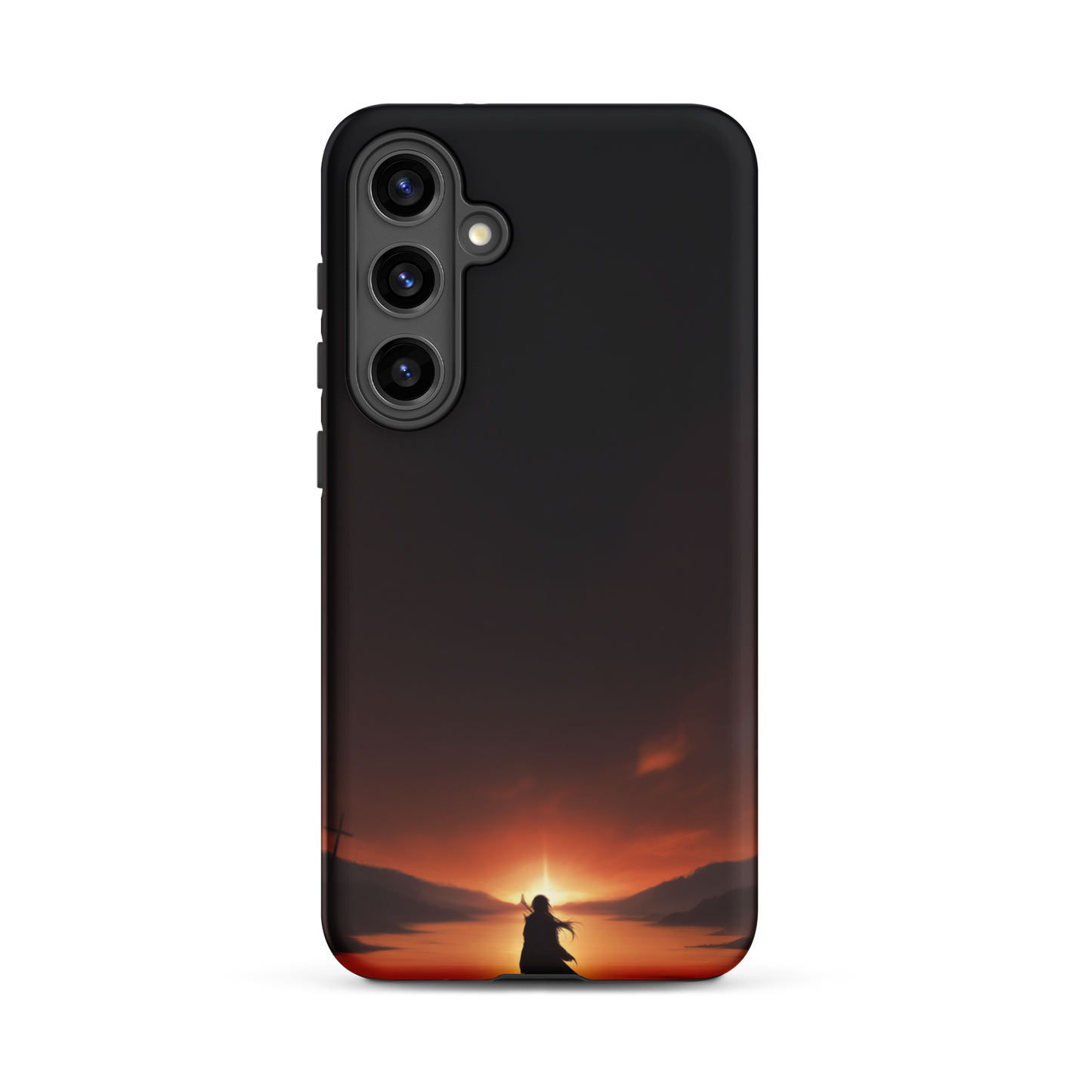 Coque Samsung® couché de soleil sur les enfers - Samsung Galaxy S24 Plus - Double Couche Rigide - SoulCase