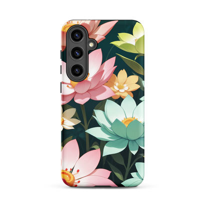 Coque Samsung® Jardin Fleuri - Samsung Galaxy S24 Plus - Double Couche Rigide - SoulCase