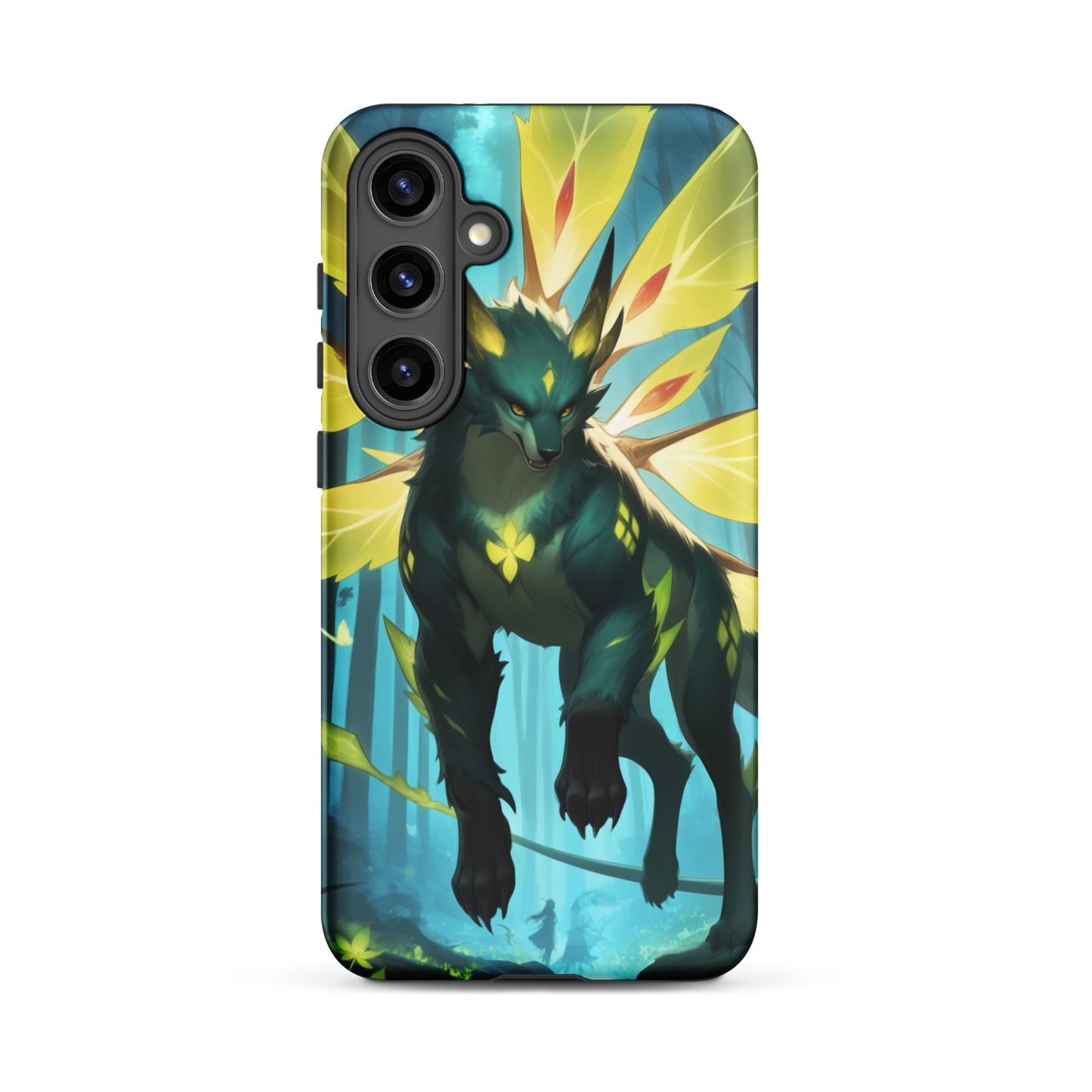 Coque Samsung® Jaguar Papillonnant - Samsung Galaxy S24 Plus - Double Couche Rigide - SoulCase