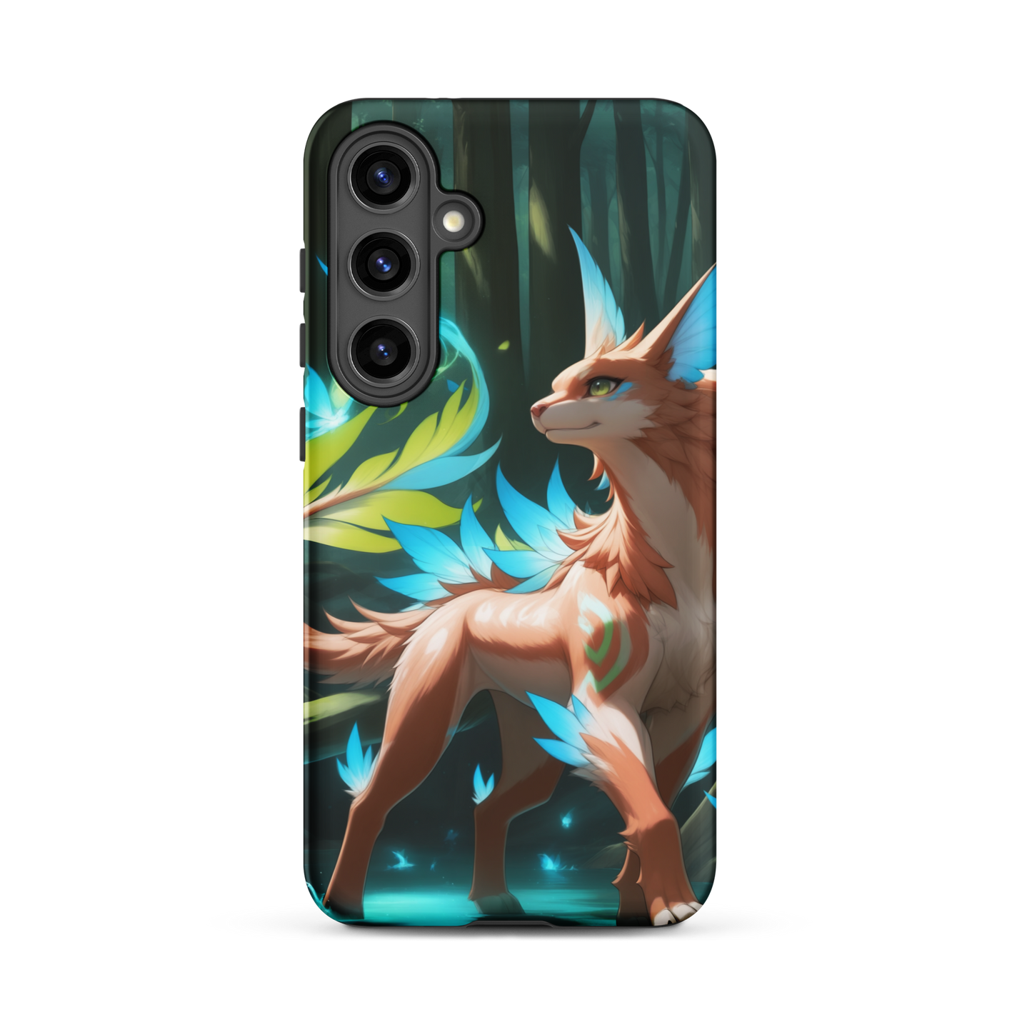 Coque Samsung® Félin de la forêt - Samsung Galaxy S24 Plus - Double Couche Rigide - SoulCase
