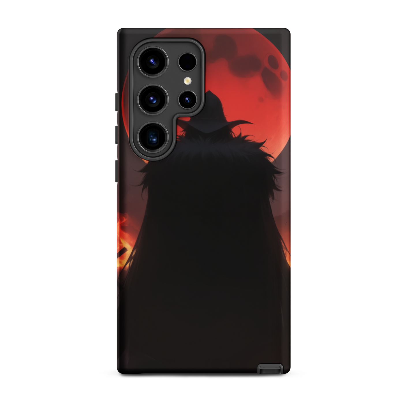 Coque Samsung® ombre de la lune rouge - Samsung Galaxy S24 Ultra - Double Couche Rigide - SoulCase
