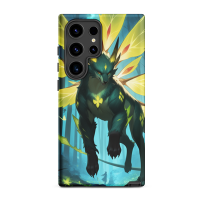 Coque Samsung® Jaguar Papillonnant - Samsung Galaxy S24 Ultra - Double Couche Rigide - SoulCase
