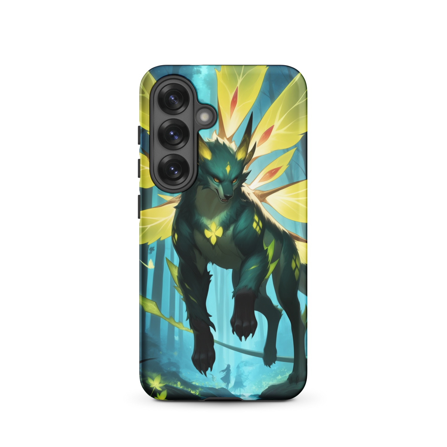 Coque Samsung® Jaguar Papillonnant - Samsung Galaxy S25 - Double Couche Rigide - SoulCase
