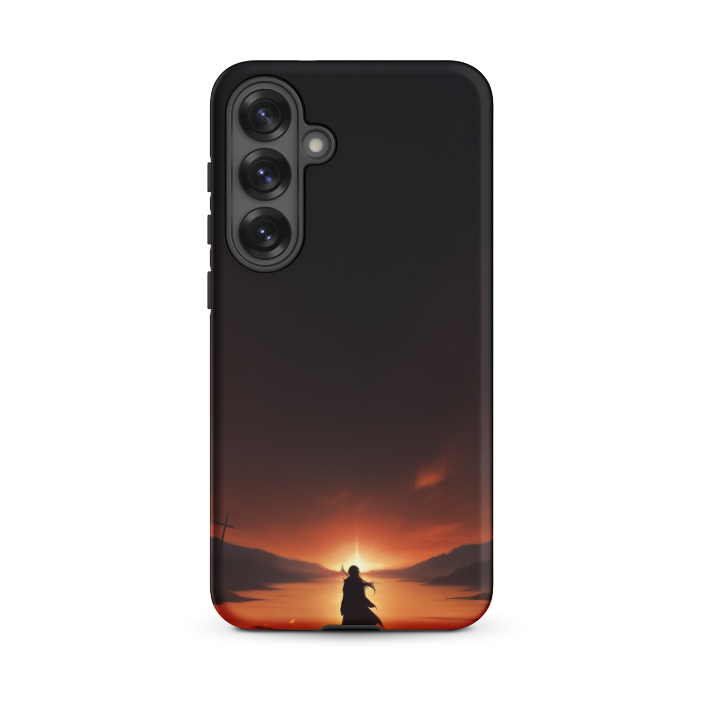 Coque Samsung® couché de soleil sur les enfers - Samsung Galaxy S25 Plus - Double Couche Rigide - SoulCase