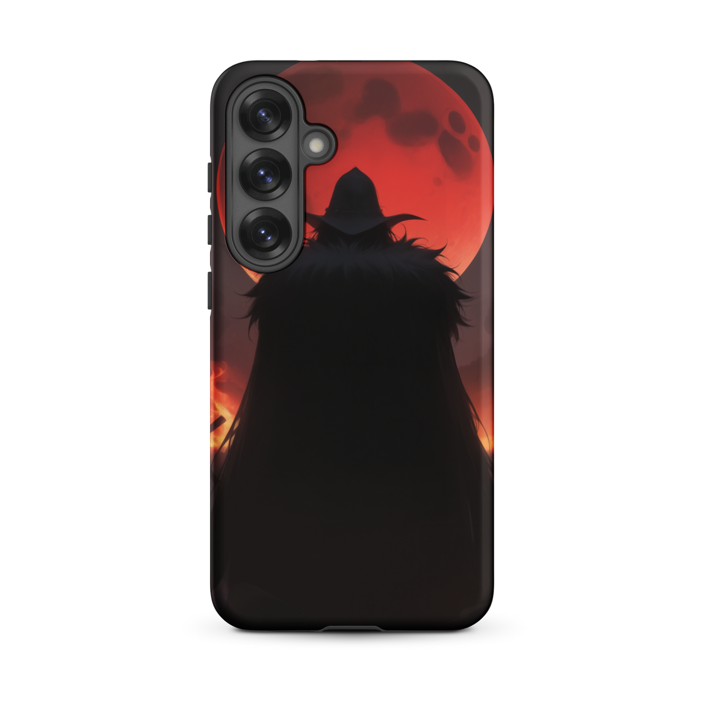 Coque Samsung® ombre de la lune rouge - Samsung Galaxy S25 Plus - Double Couche Rigide - SoulCase