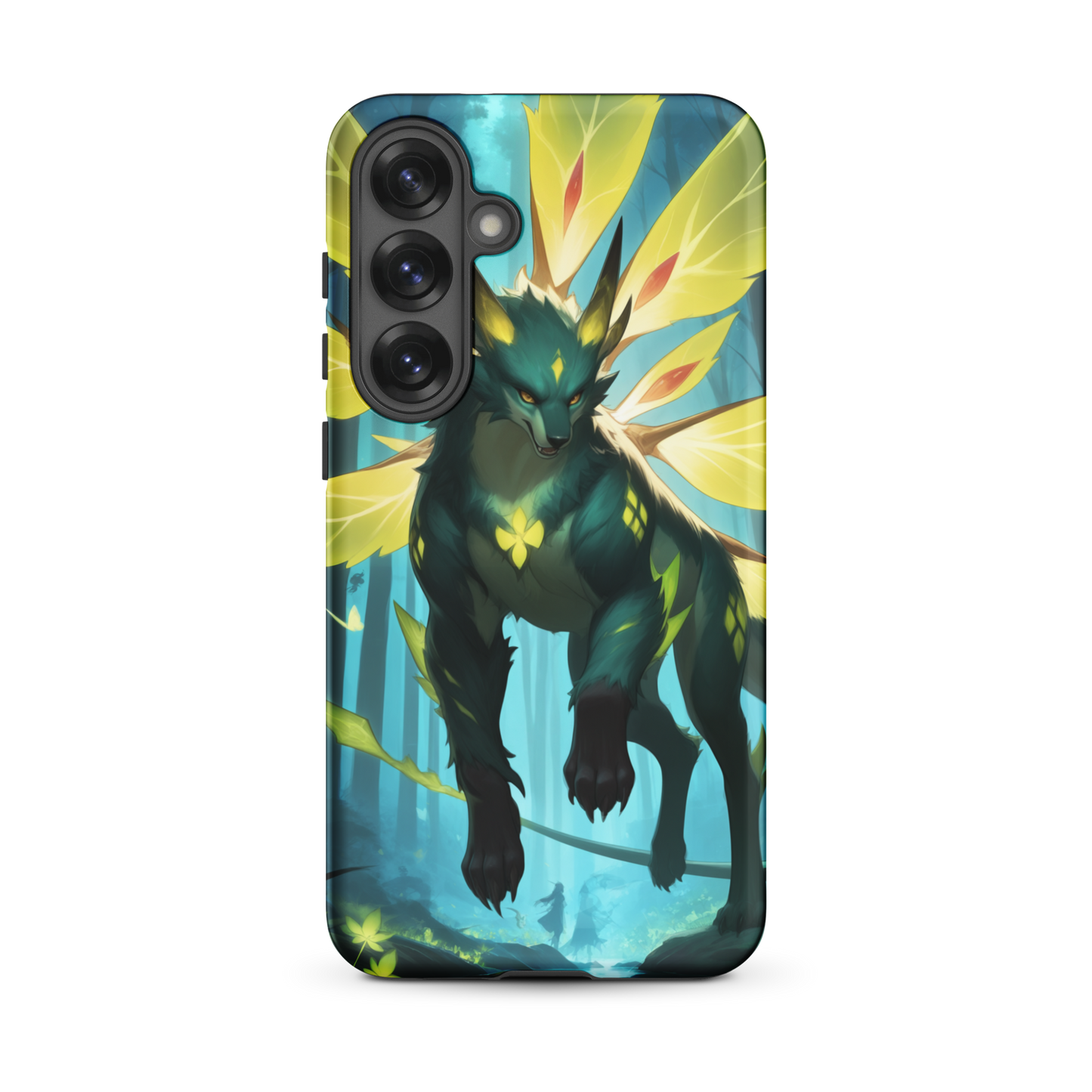 Coque Samsung® Jaguar Papillonnant - Samsung Galaxy S25 Plus - Double Couche Rigide - SoulCase