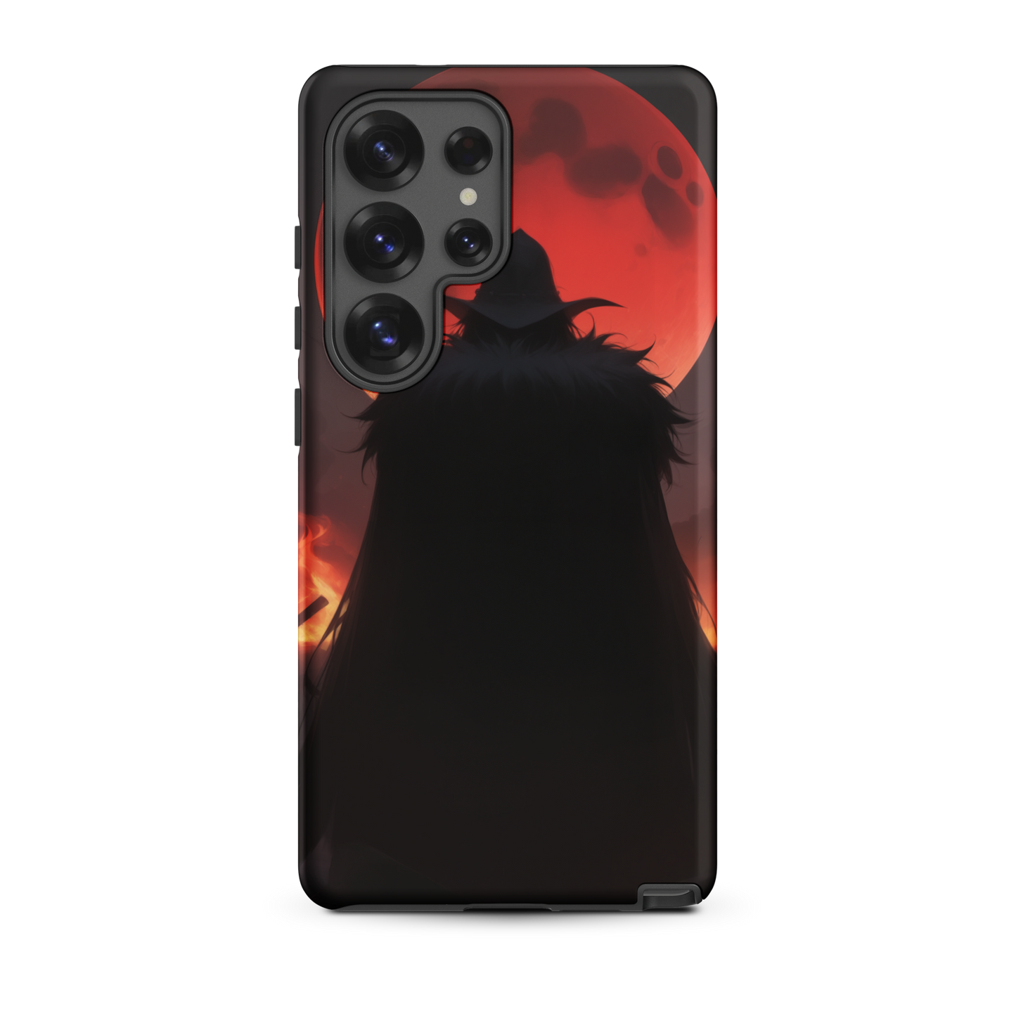 Coque Samsung® ombre de la lune rouge - Samsung Galaxy S25 Ultra - Double Couche Rigide - SoulCase